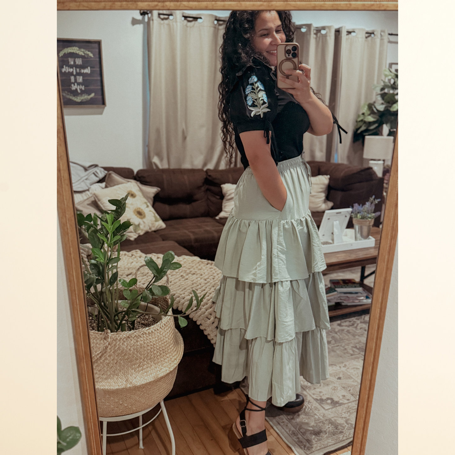 The Sage Bloom Skirt