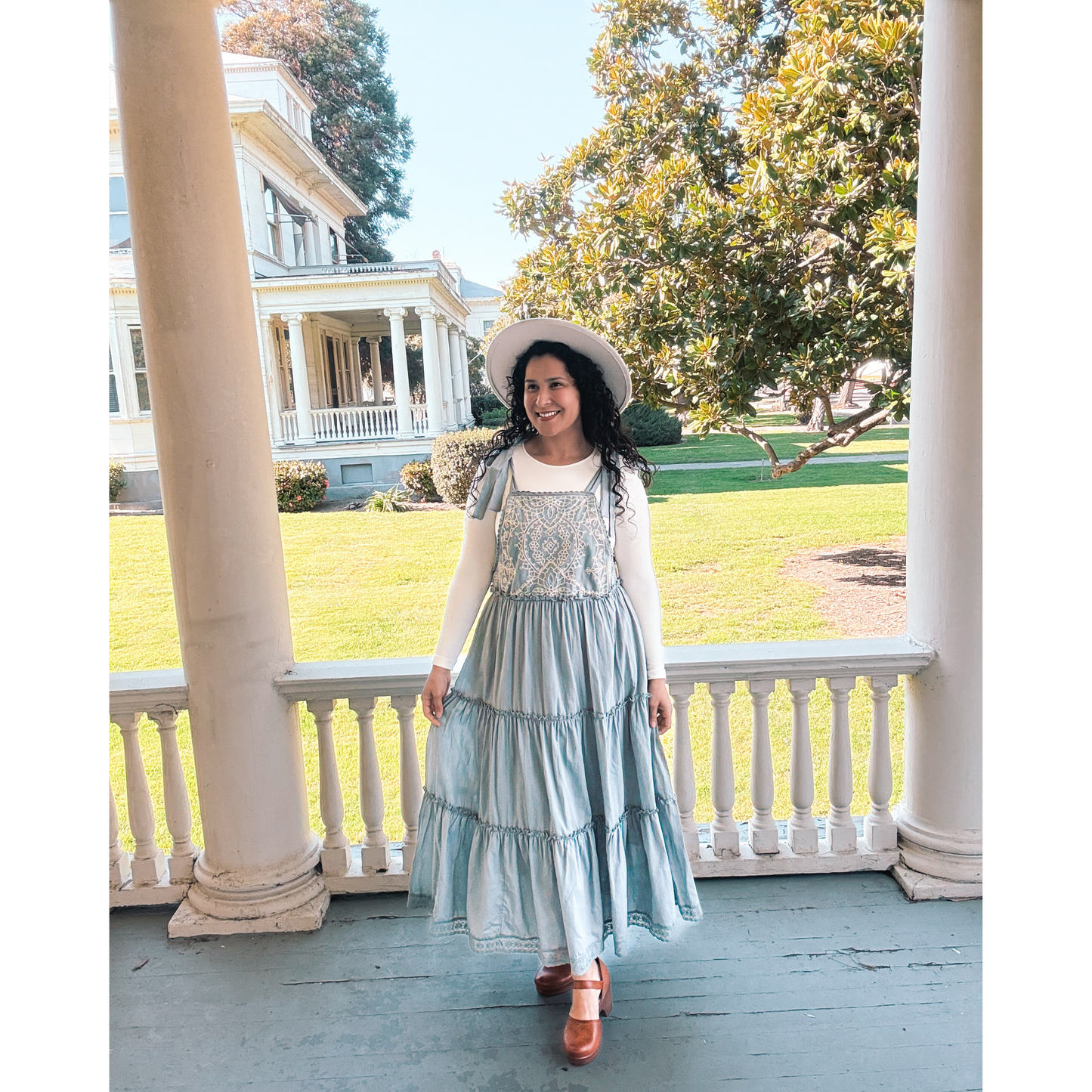 Chambray Overall Maxi