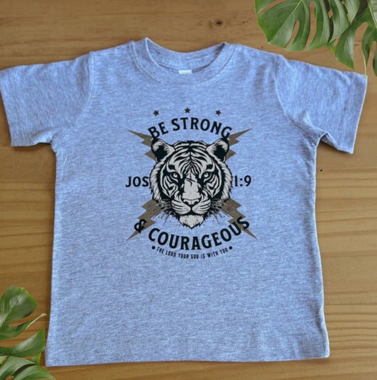 Be Strong & Courageous Tee - Boys