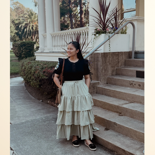 The Sage Bloom Skirt