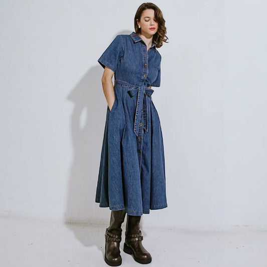 Denim Midi Dress