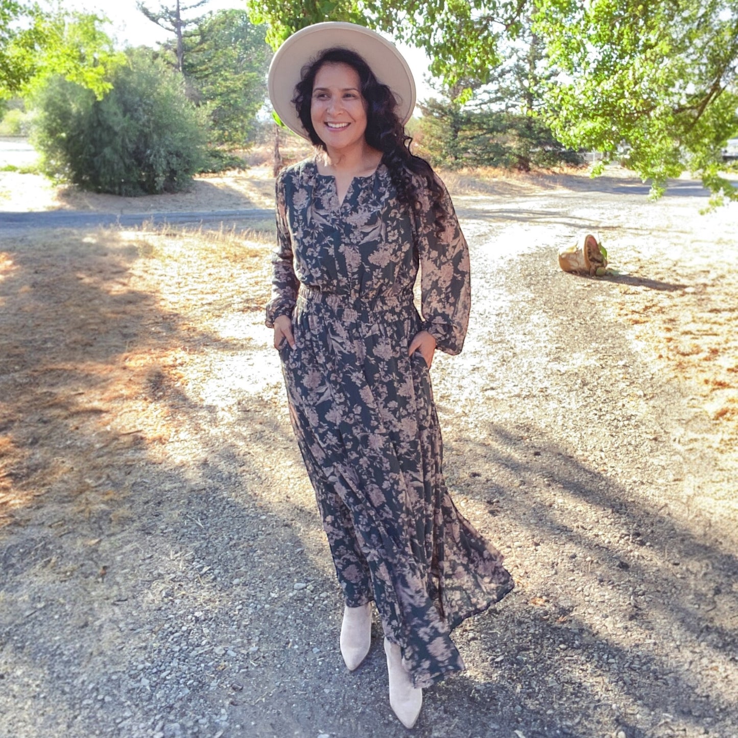 Forest Charm Maxi Dress (Plus Size)