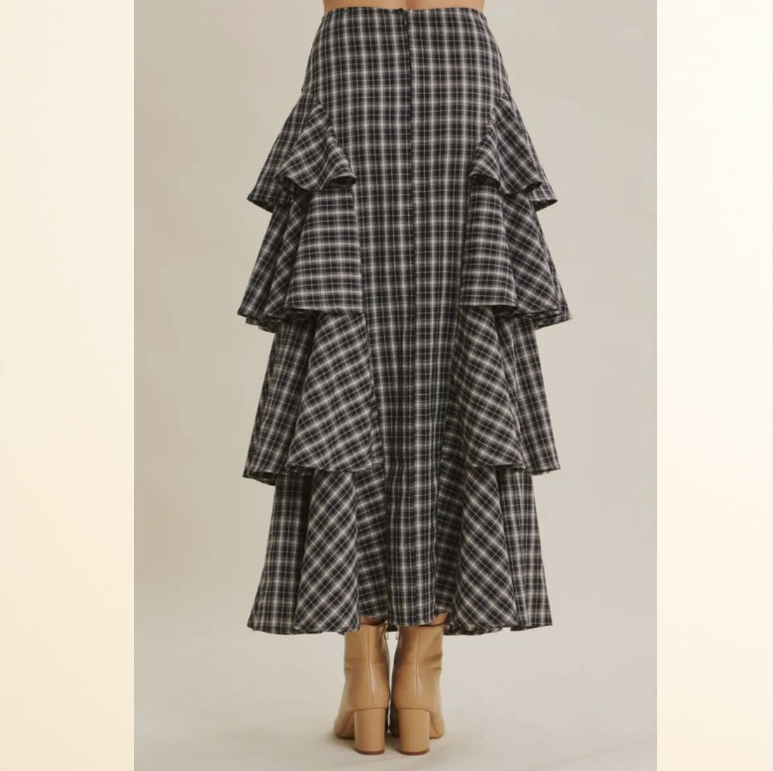 The Rowan Skirt - Burgundy | Dark Navy