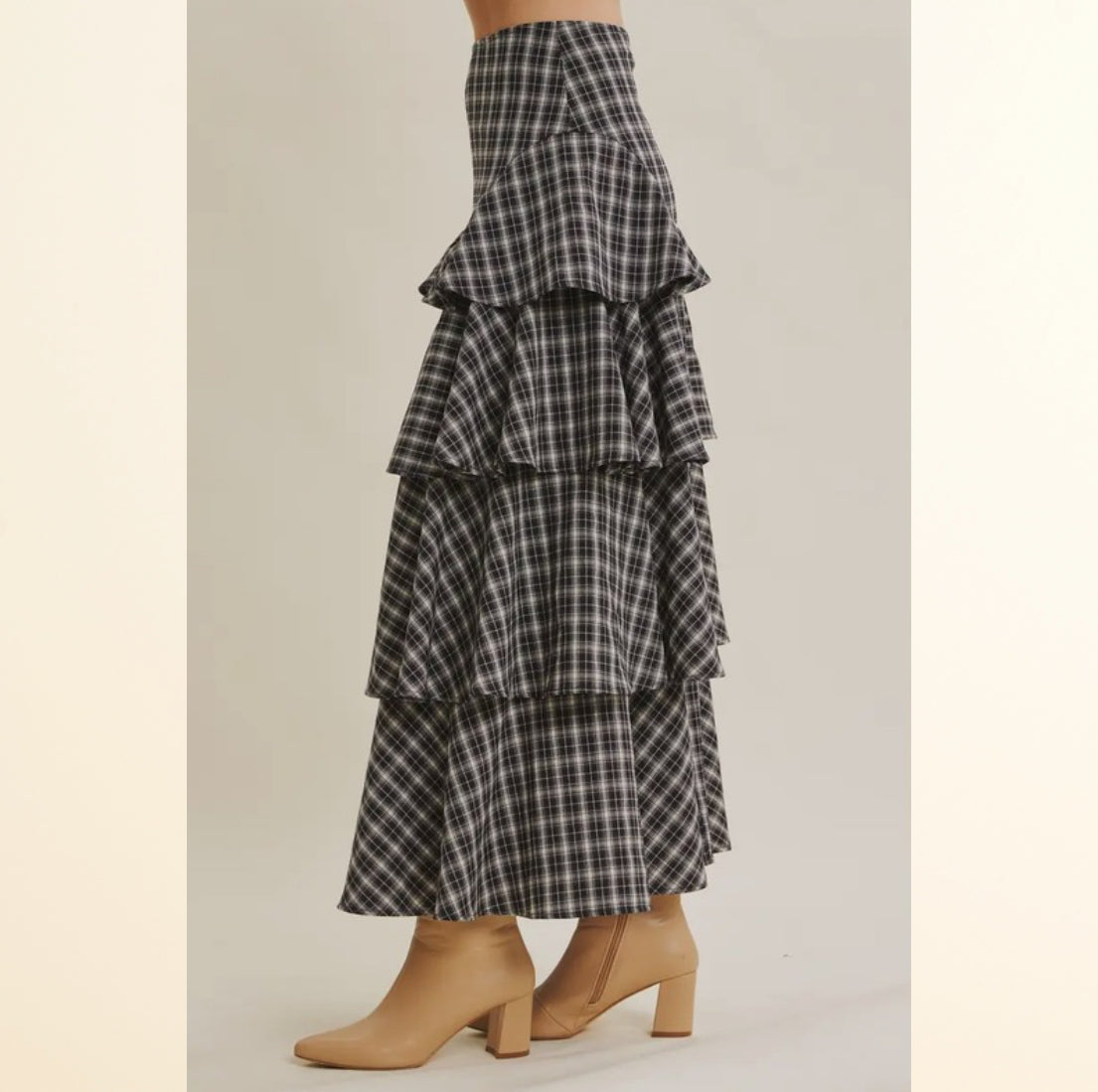 The Rowan Skirt - Burgundy | Dark Navy