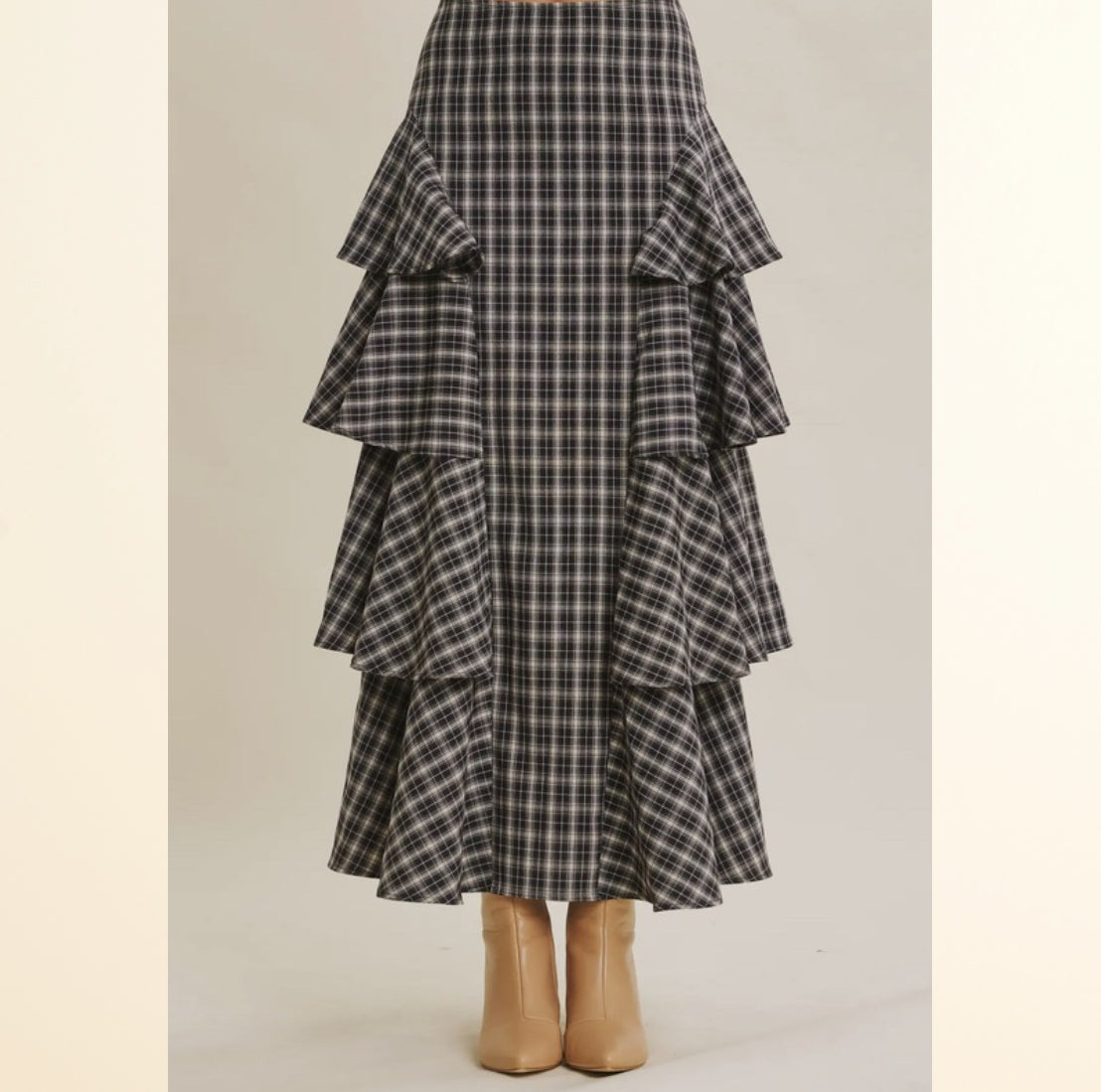 The Rowan Skirt - Burgundy | Dark Navy